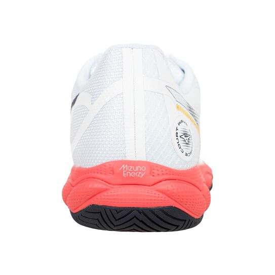 Sapatilhas de Ténis Masculina Mizuno Wave Enforce Court All Court - Branco/Coral