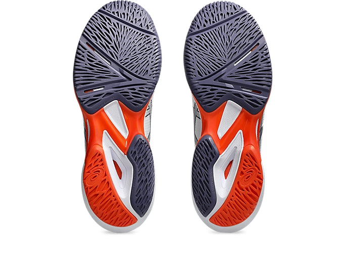 Sapatilhas de Ténis Masculina Asics Solution Speed FF 3 All Court - Branco/Cinza/Roxo