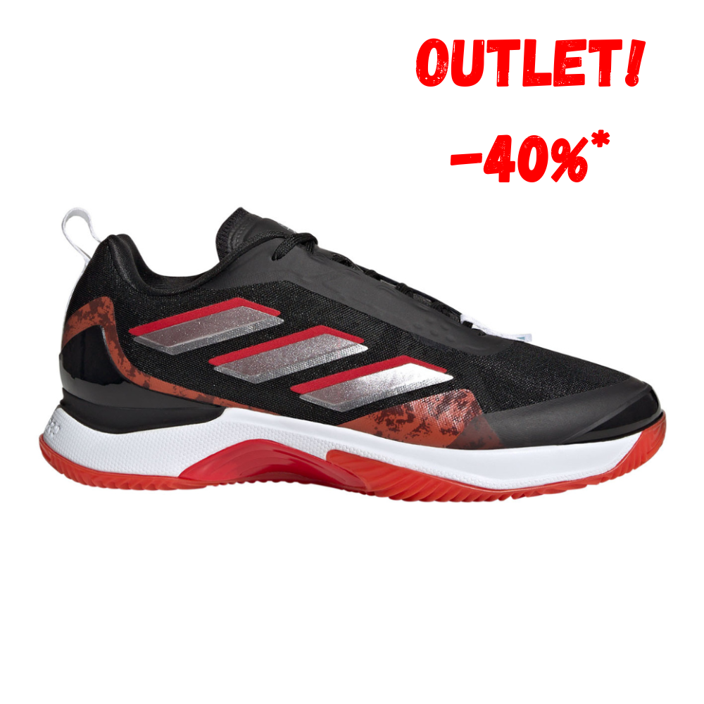 Adidas Avacourt Clay Court Women's Tennis Shoes Black/Red