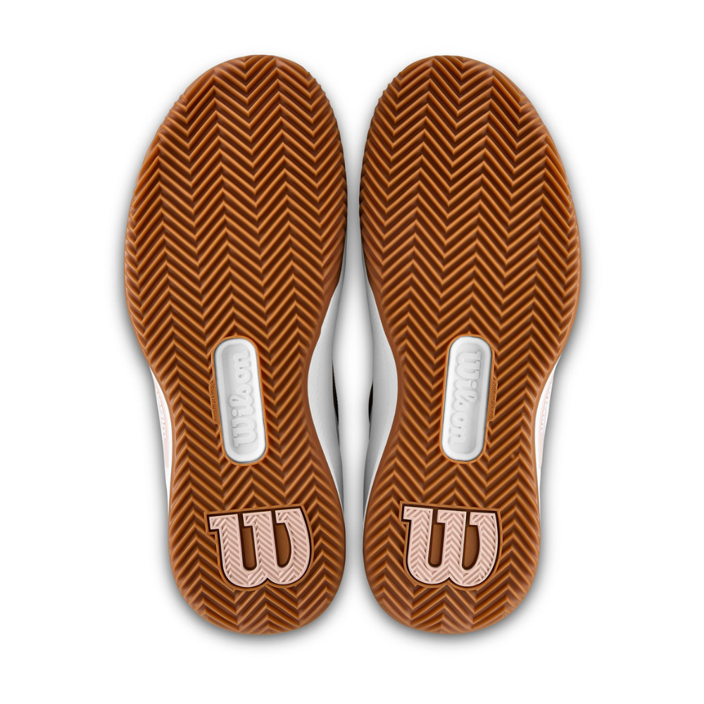 Wilson Intrigue Pro Clay Court Women Tennis Shoes - White/Cameo Rose/Gum