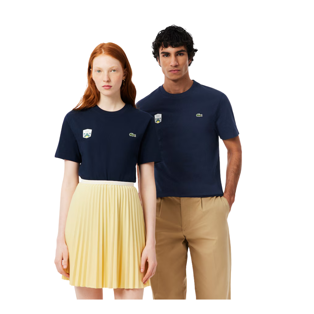 T-Shirt Lacoste Rolex Paris Masters - Azul Marinho
