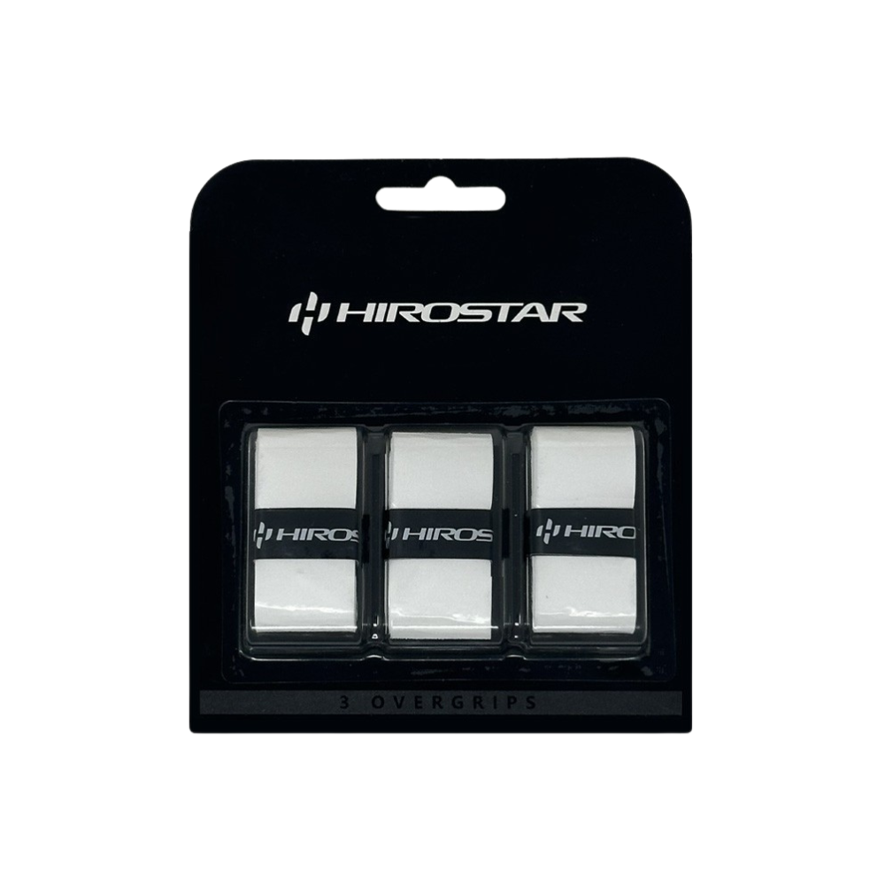 Hirostar 3-Pack Padel Overgrip - White