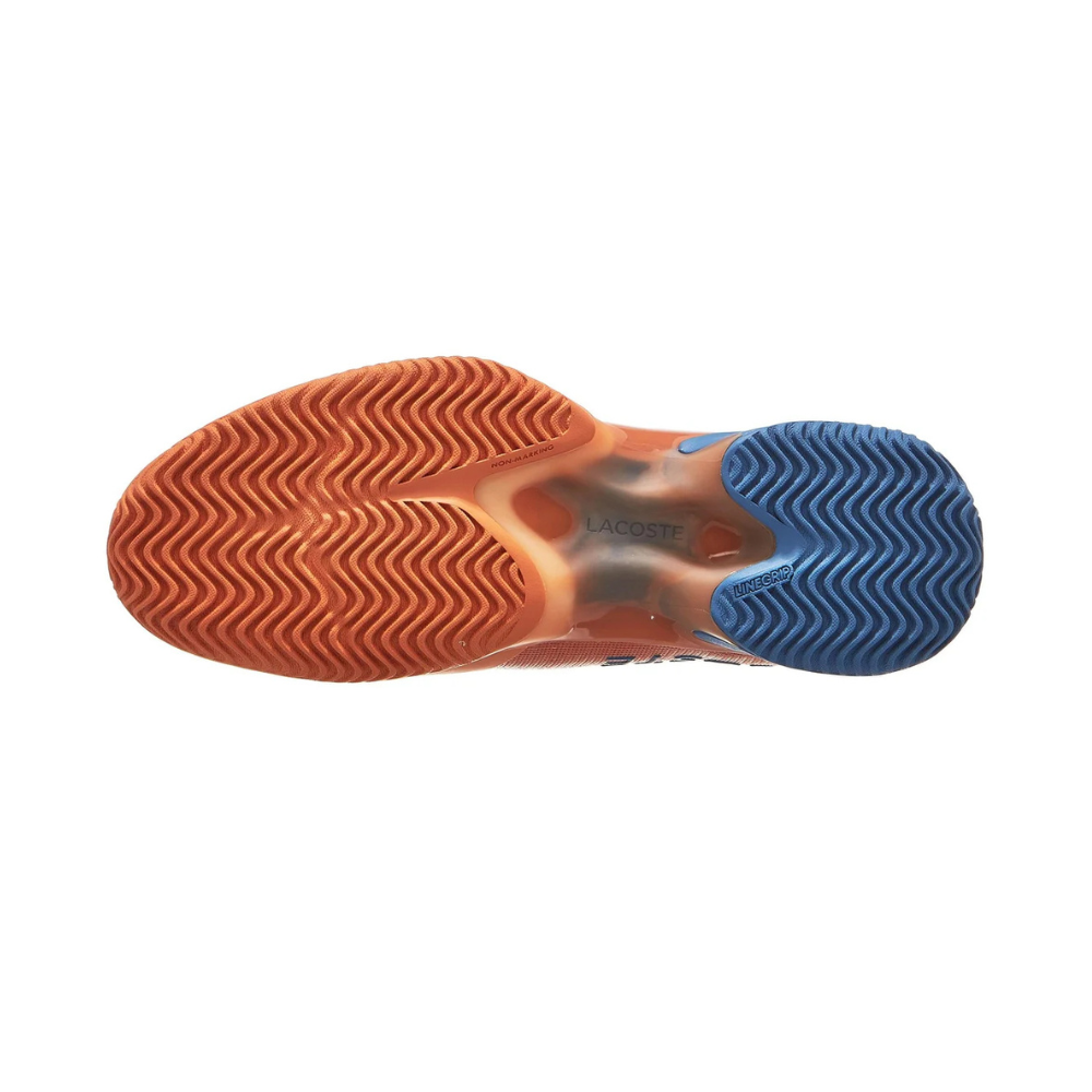 Lacoste AG-LT Ultra 26 Clay Court Men Tennis Shoes - Orange/Blue