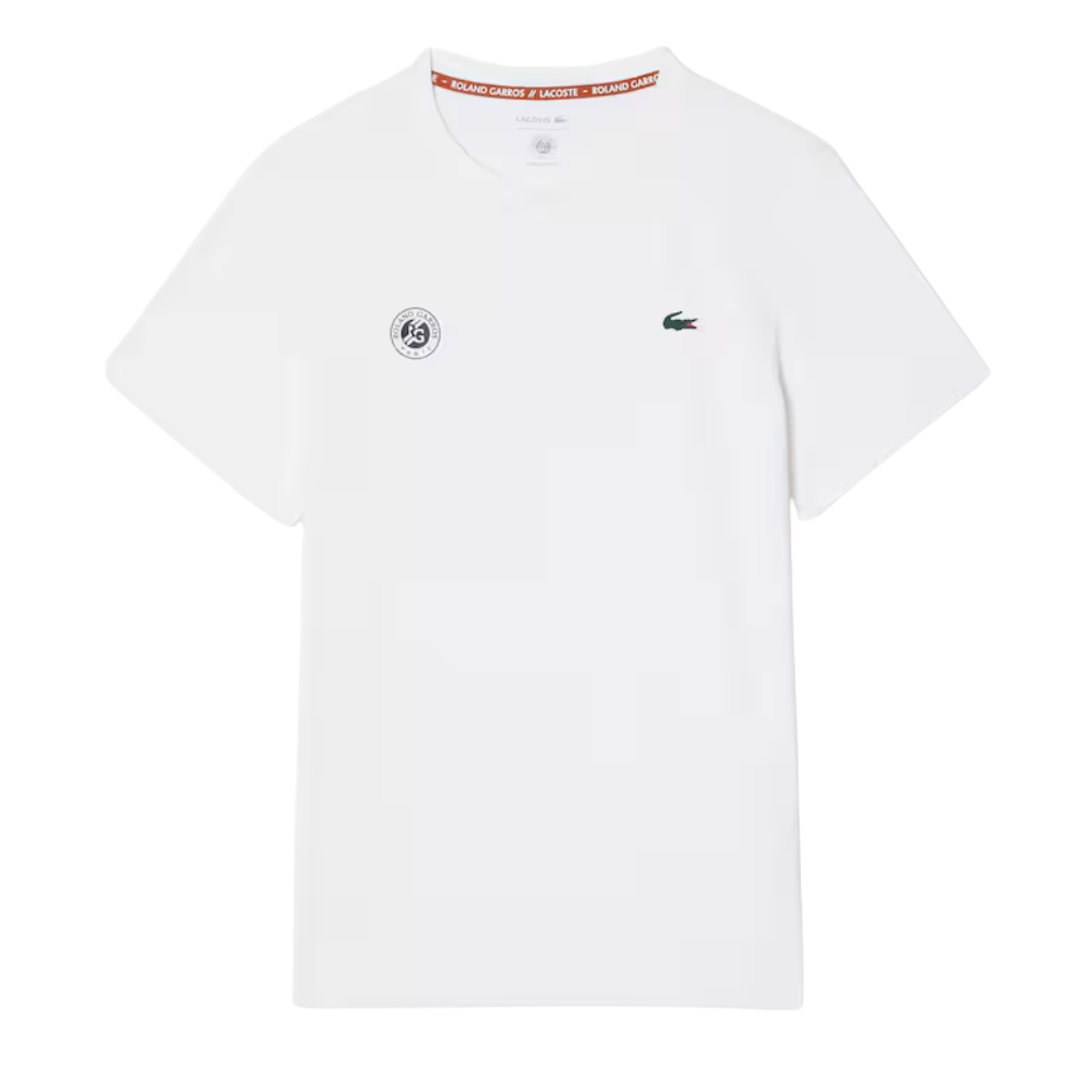 Lacoste Roland Garros Ultra- Dry T-Shirt Men - White