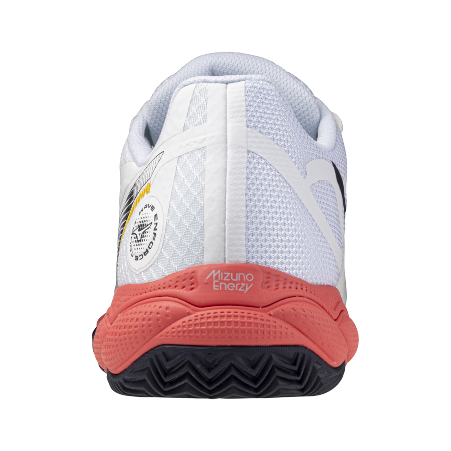 Mizuno Wave Enforce Court Clay Court Men's Tennis Shoes - White/Red