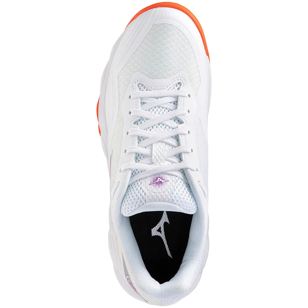 Mizuno Wave Enforce Court 2 CC Women's Tennis Shoes - White/Dahlia/Sunstone