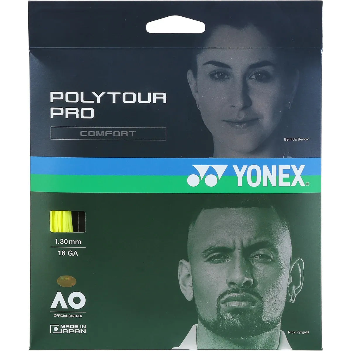 Yonex Polytour Pro 1.25 String Set - Yellow