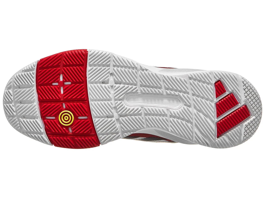 Sapatilha de Padel Masculina Adidas Crazyquick LS - Branco/Vermelho