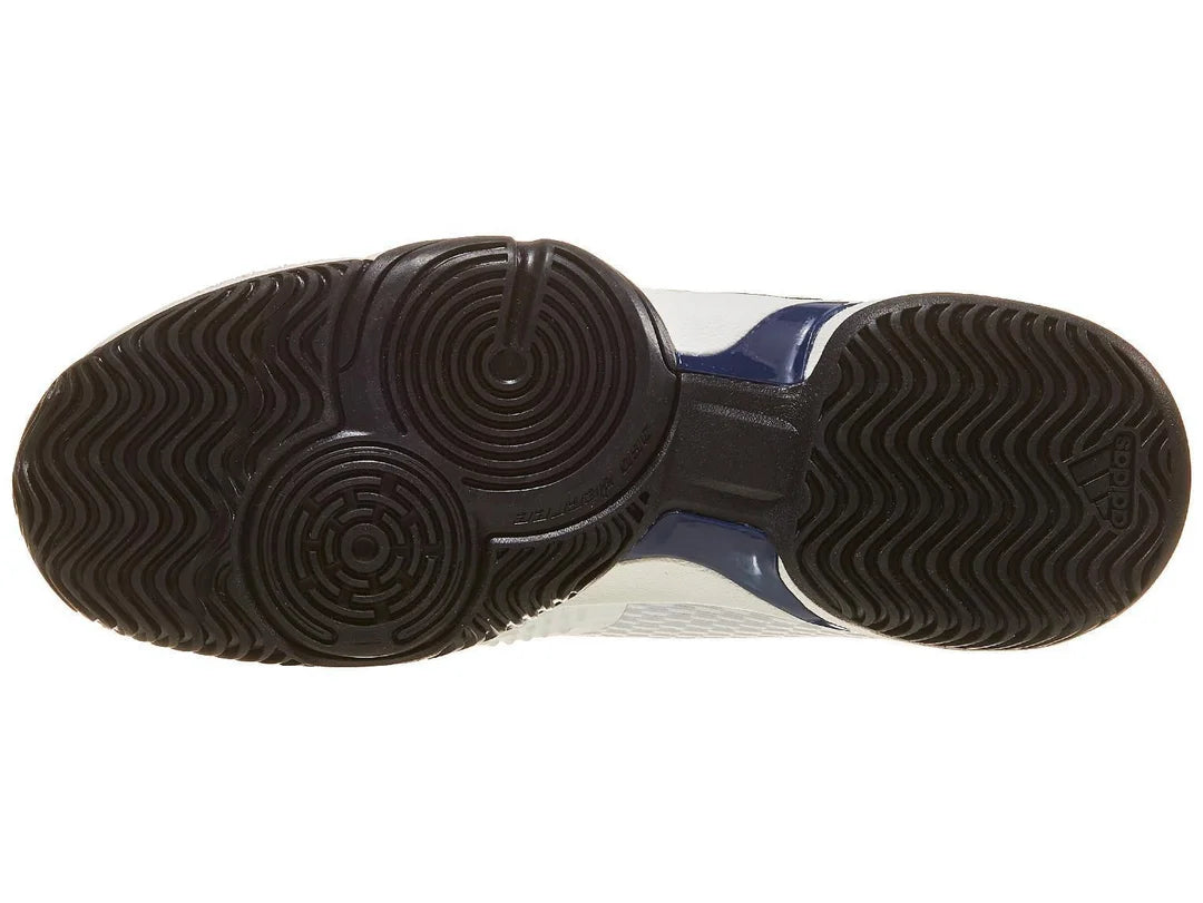 Adidas Barricade Junior Shoes - White/Dark Blue