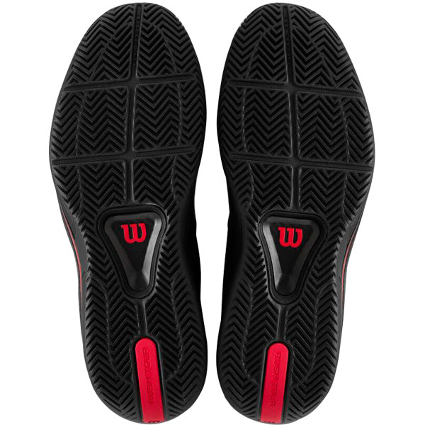 Wilson Rush Tour 5 CTC All Court Men Tennis Shoes - Black / Red