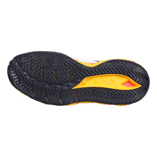 Sapatilhas de Ténis Masculina Mizuno Wave Enforce Tour 2 All Court - Branco/Azul/Laranja