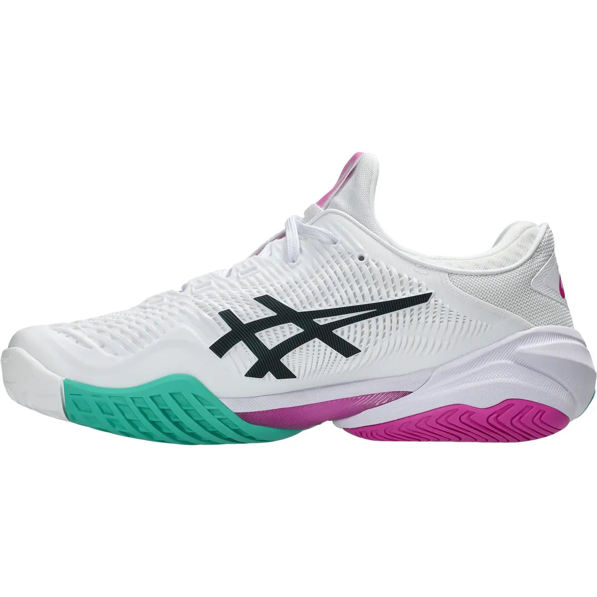 Asics Court FF 3 All Court Men Tennis Shoes - White/Digital Sakura