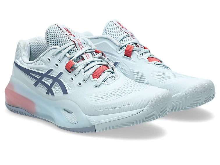 Asics Gel-Resolution X Clay Court Women Tennis Shoes - Sky/Grey Blue