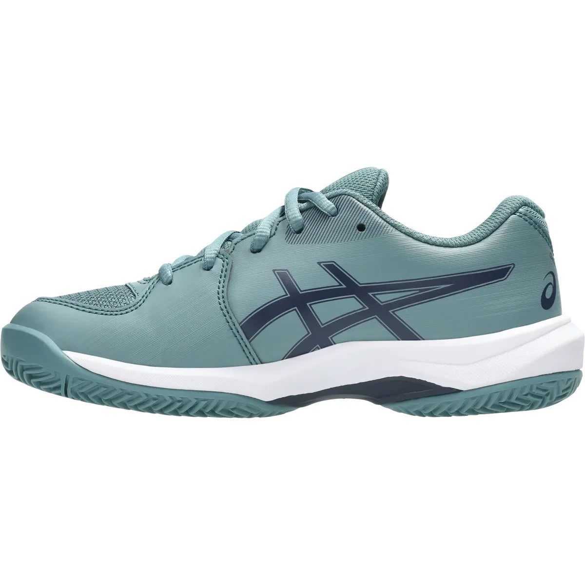 Asics Gel Game GS Clay/Omnicourt Junior Shoes - Foggy Teal/White