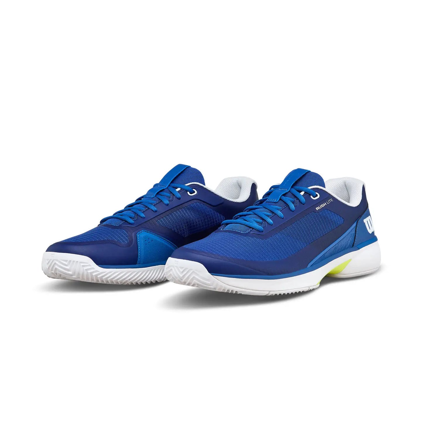 Wilson Rush Lite 5 Clay Court Men Tennis Shoes - Deja Vu Blue/White/Safety Yellow