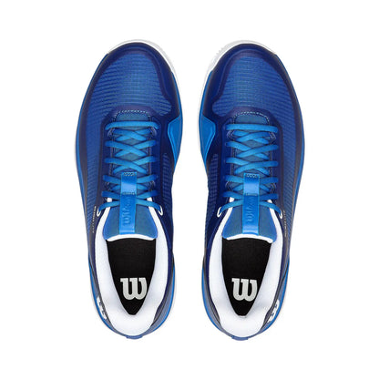 Wilson Rush Lite 5 Clay Court Men Tennis Shoes - Deja Vu Blue/White/Safety Yellow