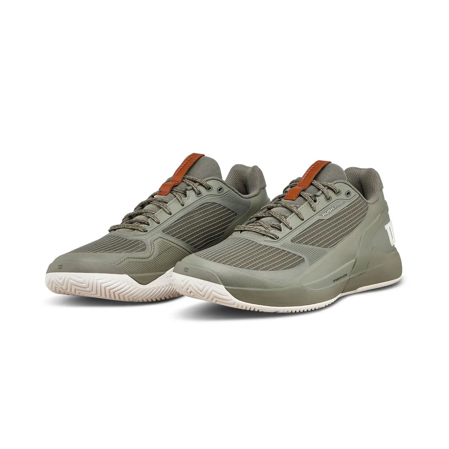 Wilson Rush Pro 5 DST All Court Men Tennis Shoes - Vetiver/Tofu/Caramel Cafe