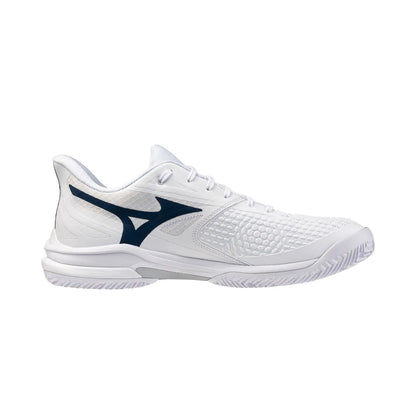 Sapatilhas de Ténis Masculina Mizuno Wave Exceed Tour 7 Clay Court - Branco / Azul marinho