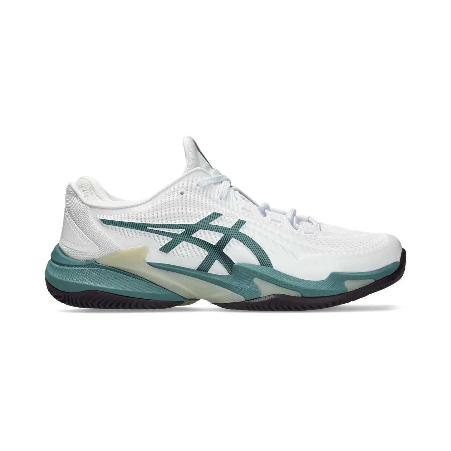 Sapatilha de Ténis Masculina Asics Court FF 3 Clay Court - Branco/Foggy Teal
