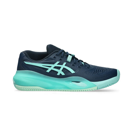 Sapatilhas de Ténis Masculina Asics Gel-Resolution X Clay Court - Azul  / Menta