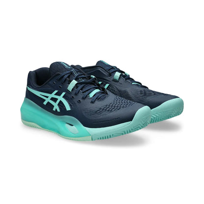 Sapatilhas de Ténis Masculina Asics Gel-Resolution X Clay Court - Azul  / Menta