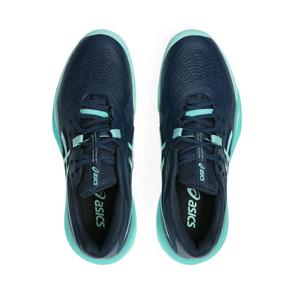 Sapatilhas de Ténis Masculina Asics Gel-Resolution X Clay Court - Azul  / Menta