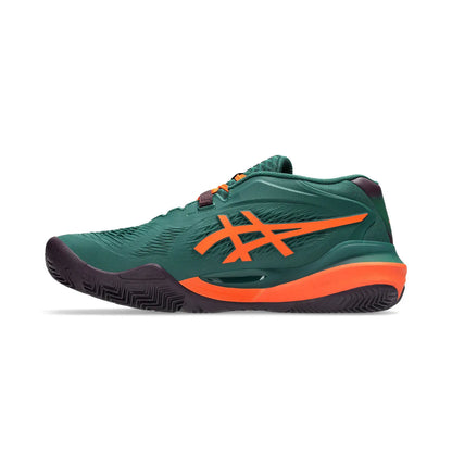 Sapatilha de Padel Asics Gel-Resolution X - Verde / Laranja Energy