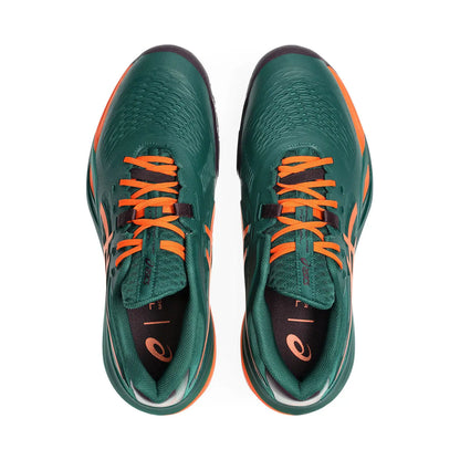 Sapatilha de Padel Asics Gel-Resolution X - Verde / Laranja Energy