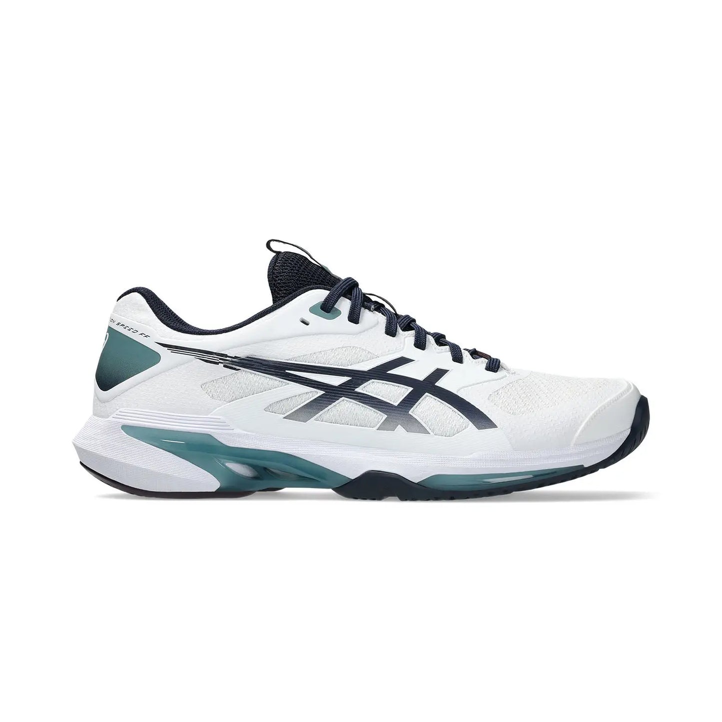 Asics Solution Speed FF 4 All Court Men Tennis Shoes - White / Midnight