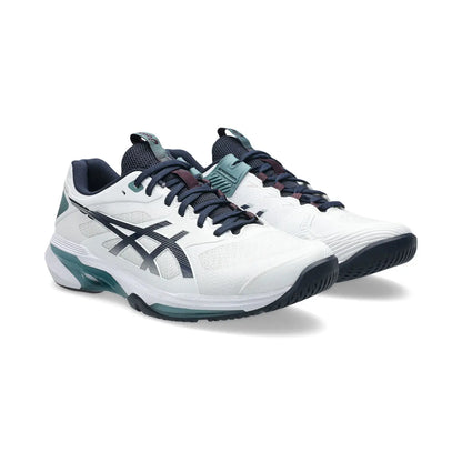 Asics Solution Speed FF 4 All Court Men Tennis Shoes - White / Midnight