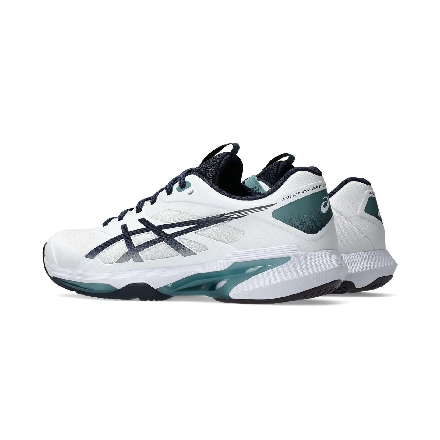 Asics Solution Speed FF 4 All Court Men Tennis Shoes - White / Midnight