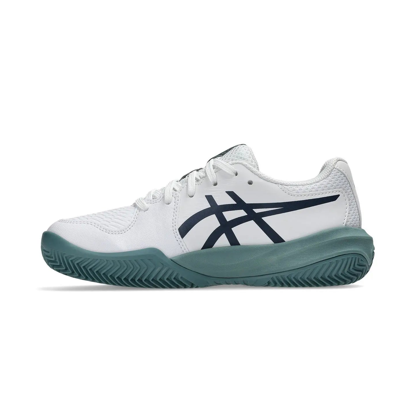 Sapatilha de Ténis Júnior Asics Gel-Resolution X GS Clay Court - Branco/Midnight