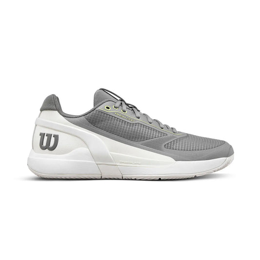 Wilson Rush Pro 5 Clay Court Men Tennis Shoes - Titanium/White/Black