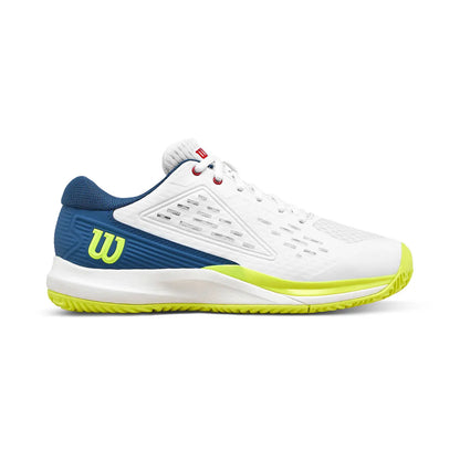 Wilson Rush Pro Ace Junior Tennis Shoes - Snow White / Blue