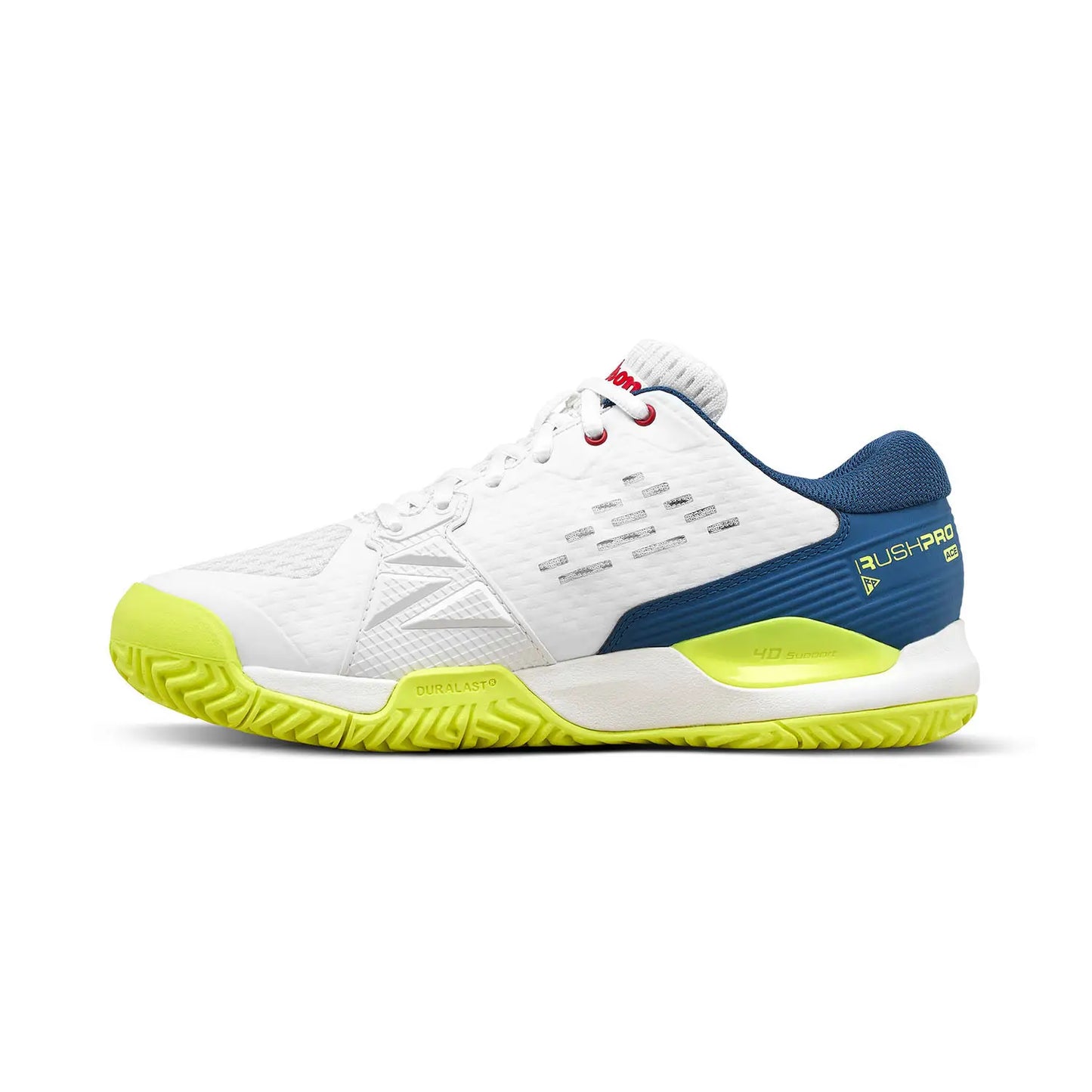 Wilson Rush Pro Ace Junior Tennis Shoes - Snow White / Blue