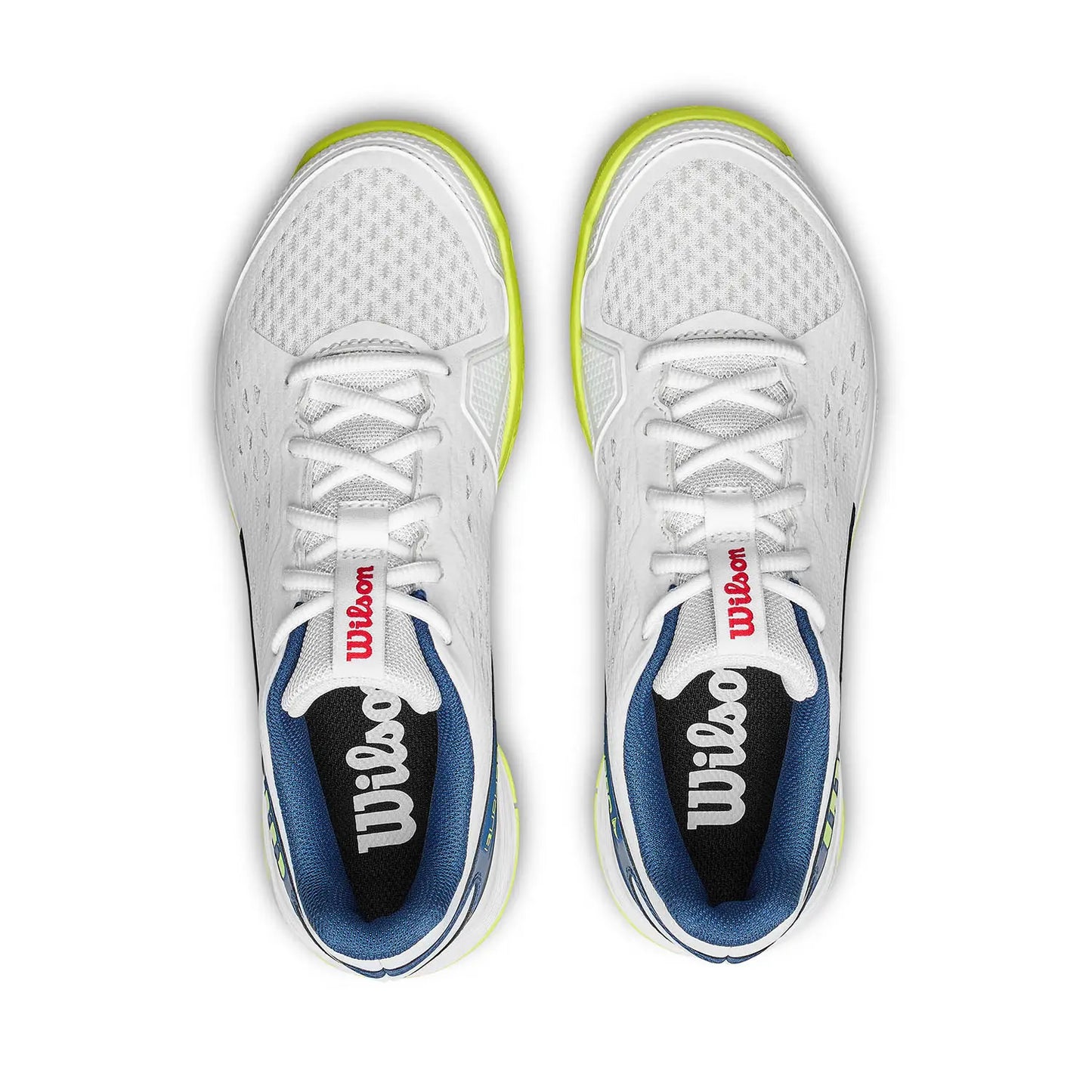 Wilson Rush Pro L Junior Tennis Shoes - Snow White / Blue