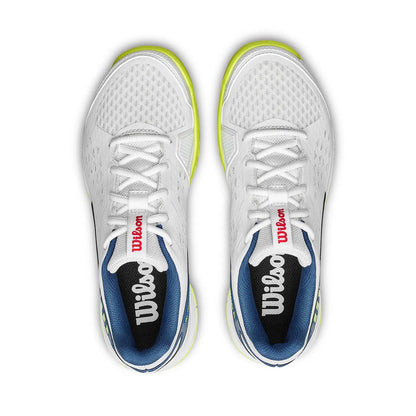 Wilson Rush Pro L Junior Tennis Shoes - Snow White / Blue