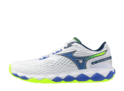 Sapatilhas de Ténis Masculina Mizuno Wave Enforce Tour 2 Clay Court - White/Azul/Amarelo