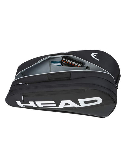 Head Tour L Tennis Racket Bag - Black/White