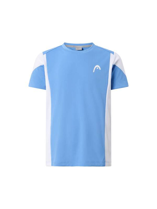 Head Slice T-Shirt Boy - Airforce Blue / White