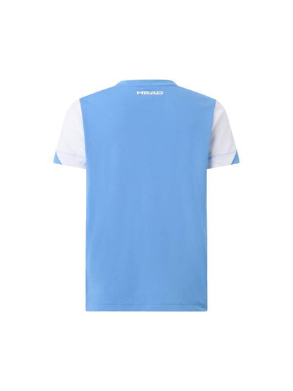 Head Slice T-Shirt Boy - Airforce Blue / White
