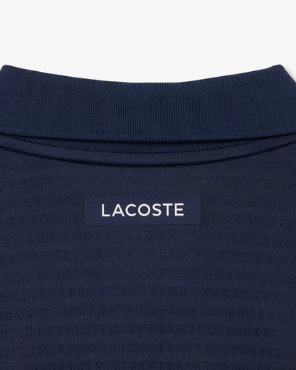 Lacoste Polo Jacquard Ultra-Dry Men - Navy