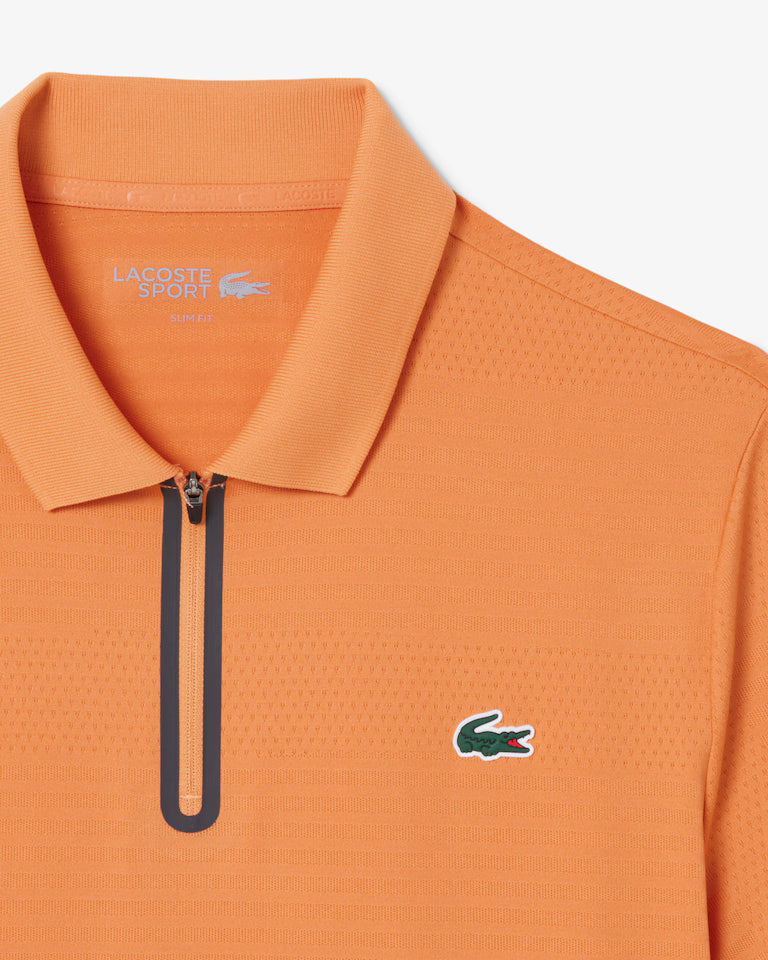 Lacoste Polo Jacquard Ultra-Dry Men - Orange