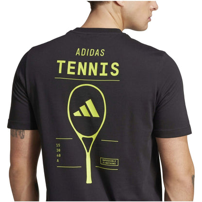 T-Shirt Adidas TNS Cat Graph - Preto / Amarelo Limão