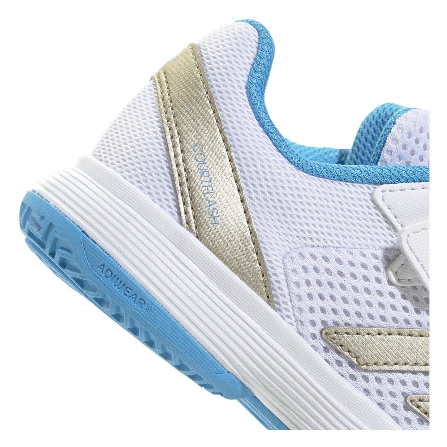 Ténis Adidas Courtflash K Comfort Closure Criança - Branco/Verde
