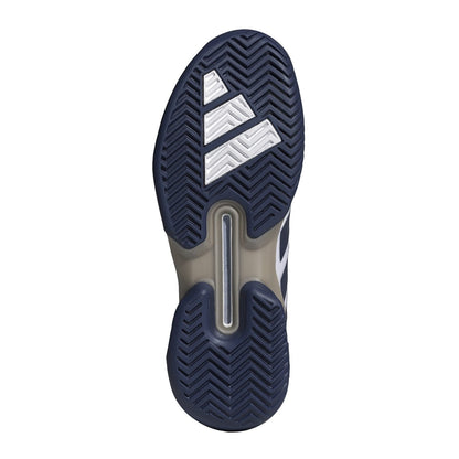 Sapatilhas de Ténis Masculina Adidas Ubersonic 5 All Court - Branco / Azul escuro