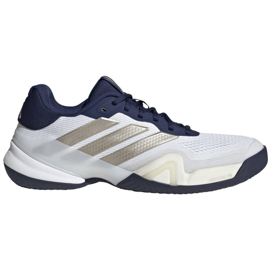 Adidas Barricade 14 Clay Court Men Tennis Shoes - White/Glory Blue