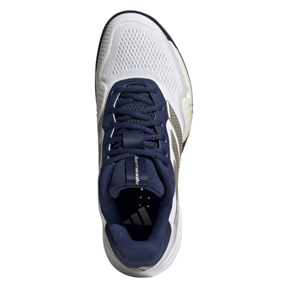 Adidas Barricade 14 Clay Court Men Tennis Shoes - White/Glory Blue