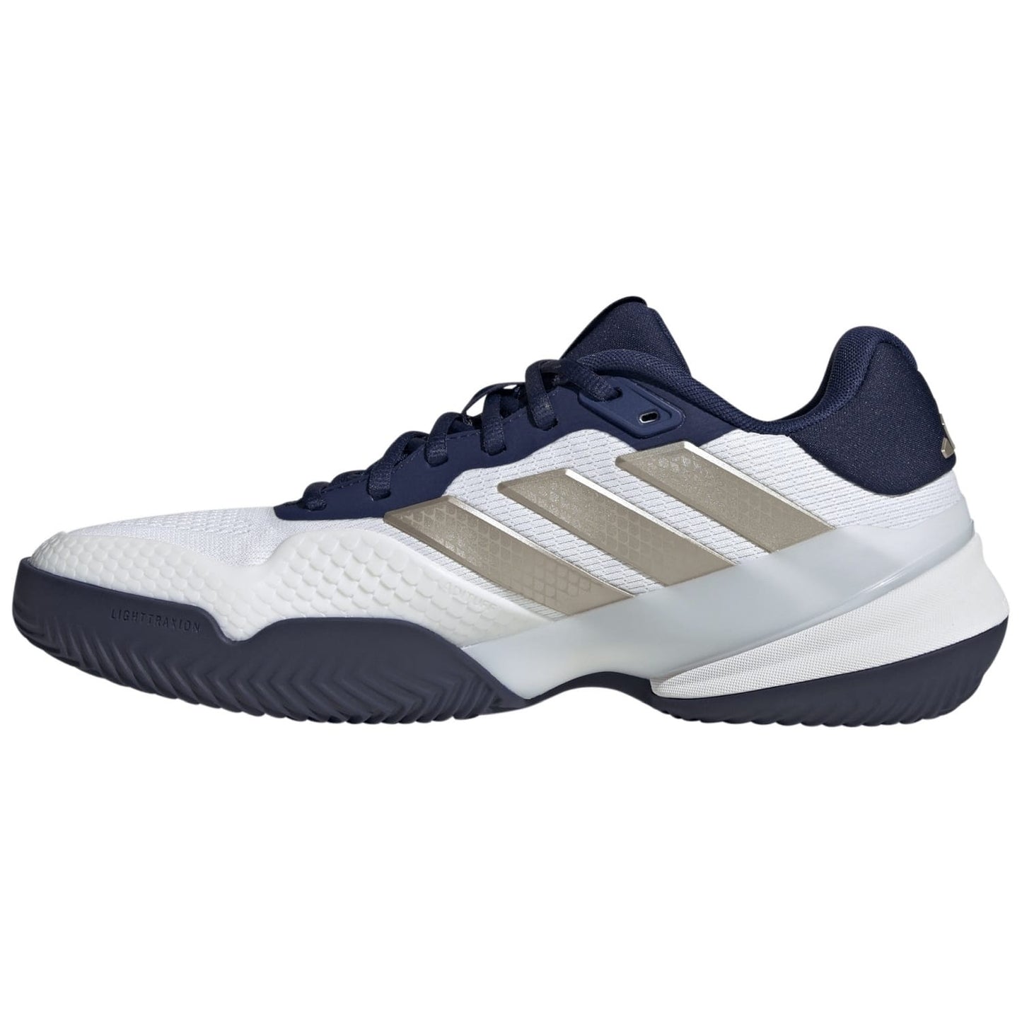 Adidas Barricade 14 Clay Court Men Tennis Shoes - White/Glory Blue
