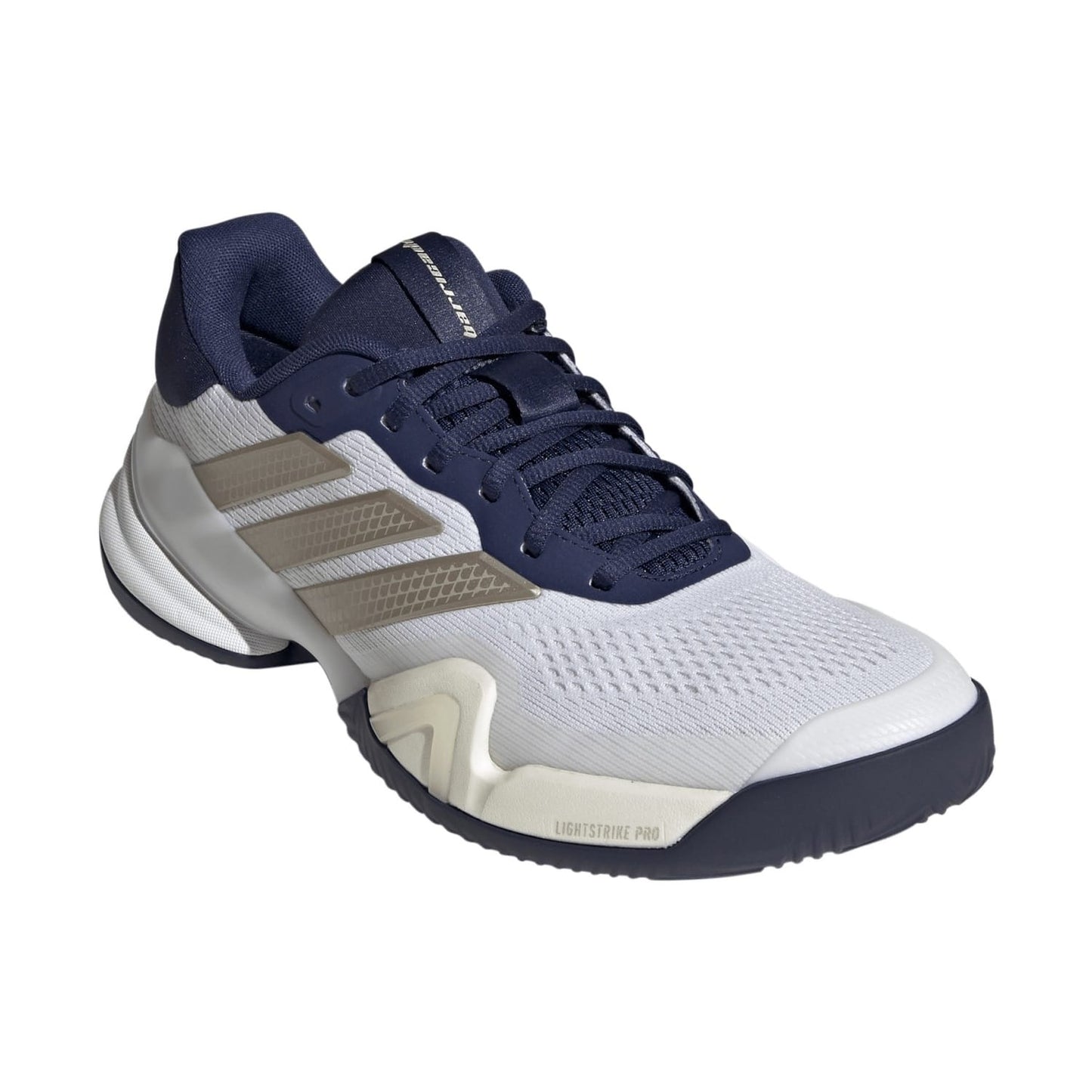 Adidas Barricade 14 Clay Court Men Tennis Shoes - White/Glory Blue